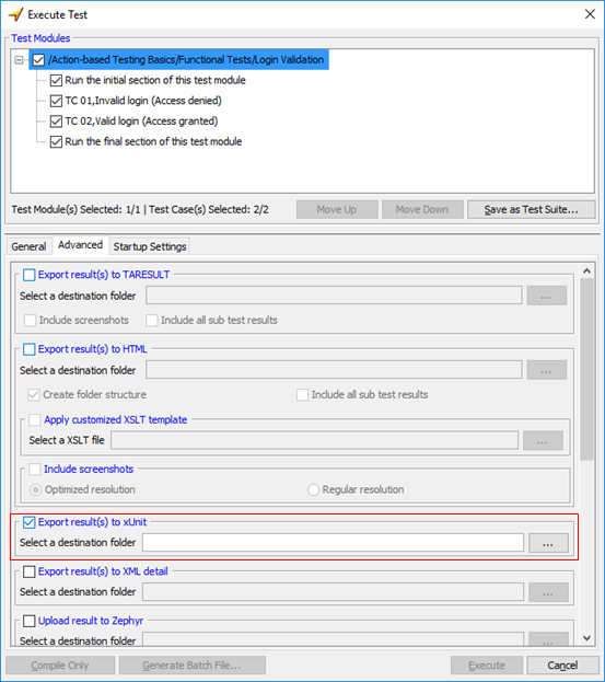 Creating a batch file