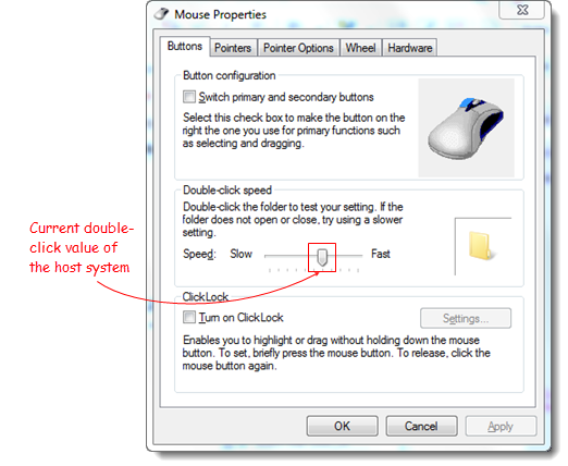 How to slow down the mouse's double click speed in Windows 7 and 8