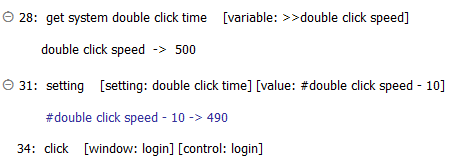 double click time