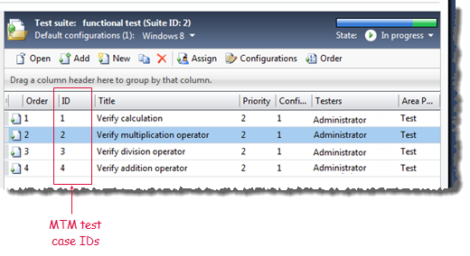 Creating TFS test suites and test cases